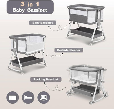 SafeKido Baby Bedside Crib