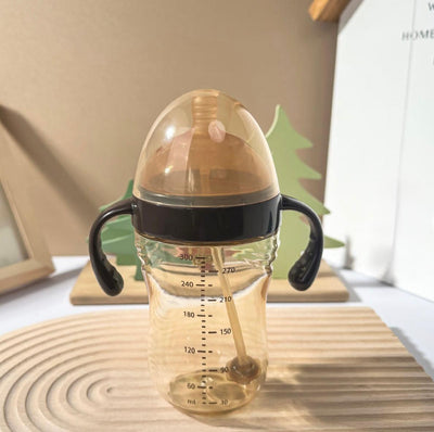 SafeKido 300mL PPSU Baby Feeding Bottle – Wide-Bore, AutoFlow Design, Soft Silicone, Easy-Handle Grip