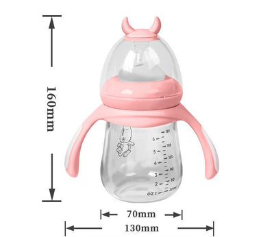 SafeKido HappySip BPA Free Borosilicate glass baby feeding  Bottles