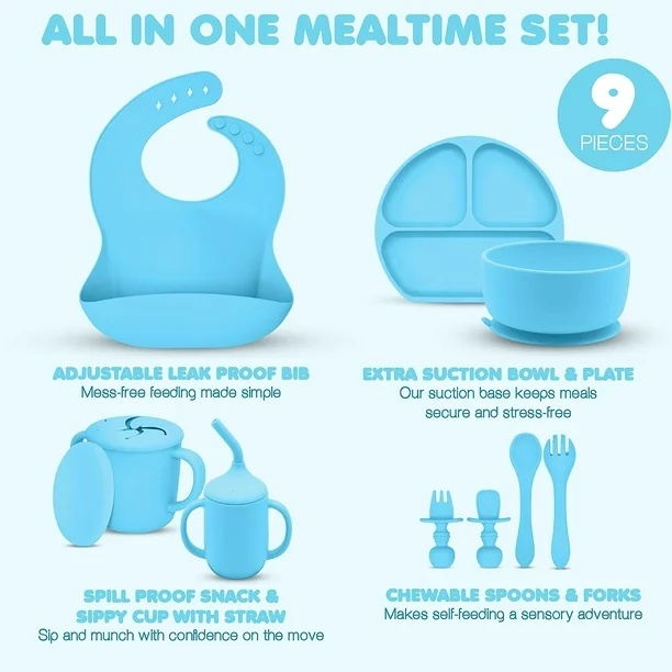 SafeKido Little Bites 5-in-1 Feeding Set
