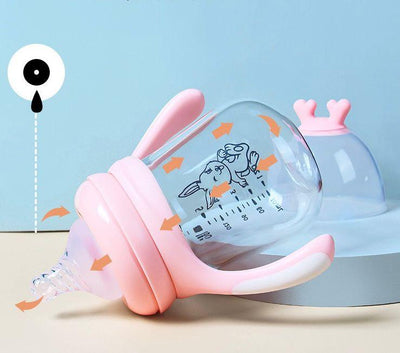 SafeKido HappySip BPA Free Borosilicate glass baby feeding  Bottles